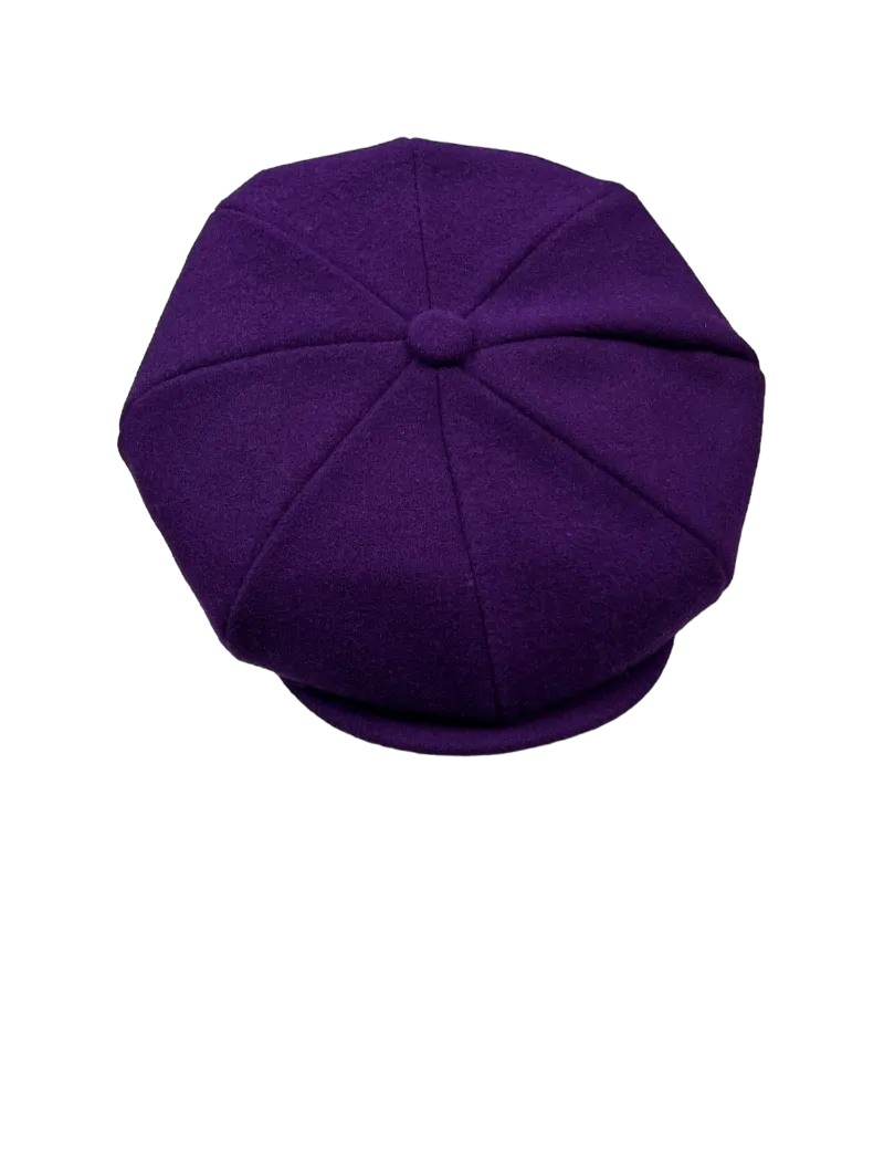 Purple Men’s Apple Hat 100% Wool Men's casual cap