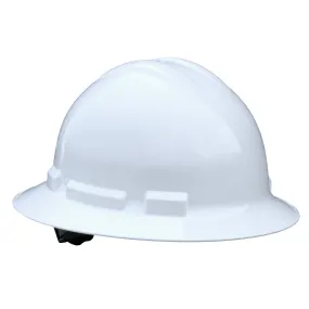 Radians Quartz™ Full Brim 4 Point Pinlock Hard Hat - White