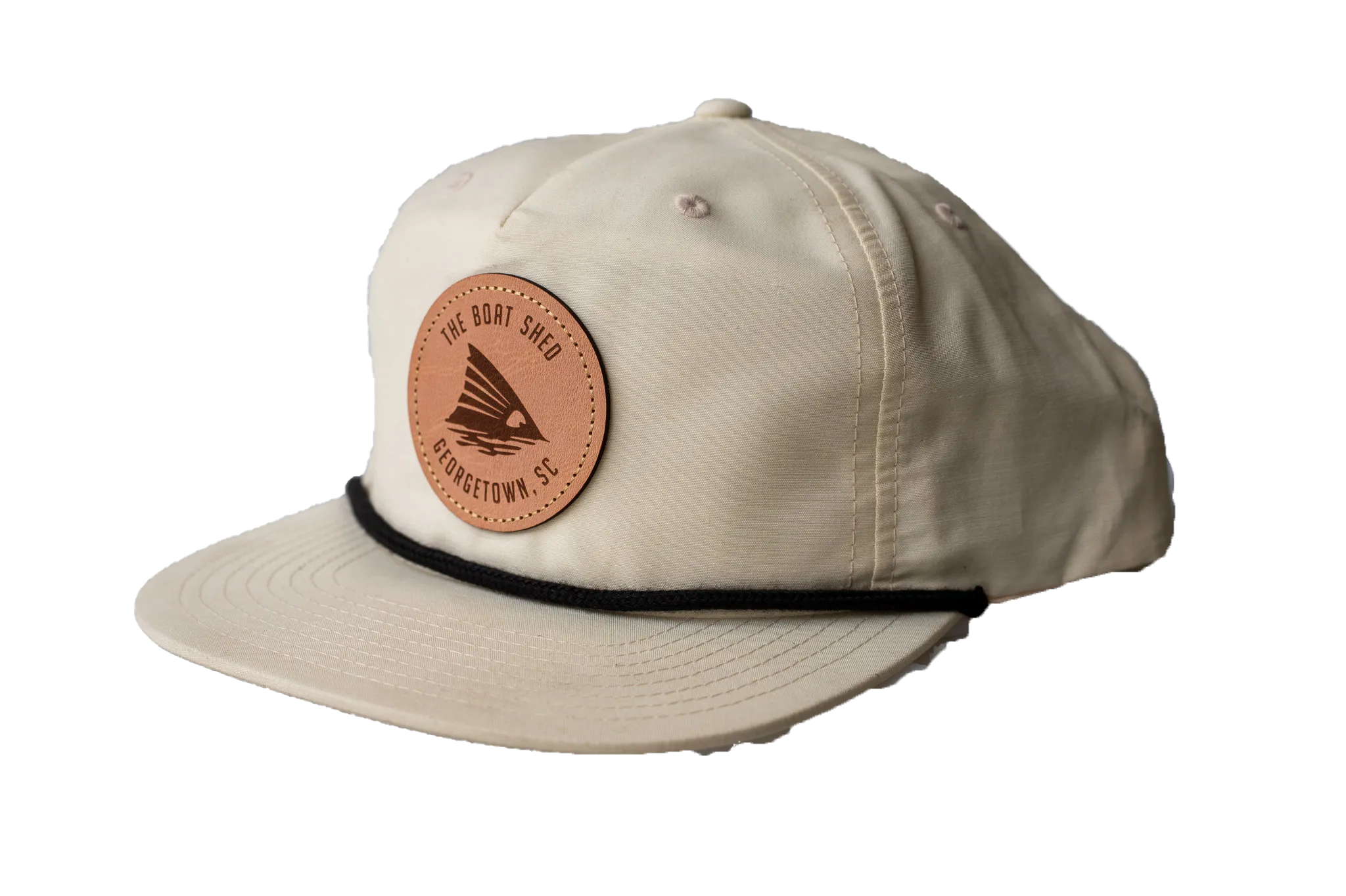 Redfish Patch Rope Hat - Birch/ Black