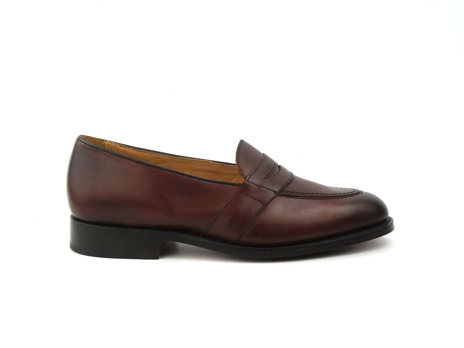 Saddle Loafer - Burgundy Burnished