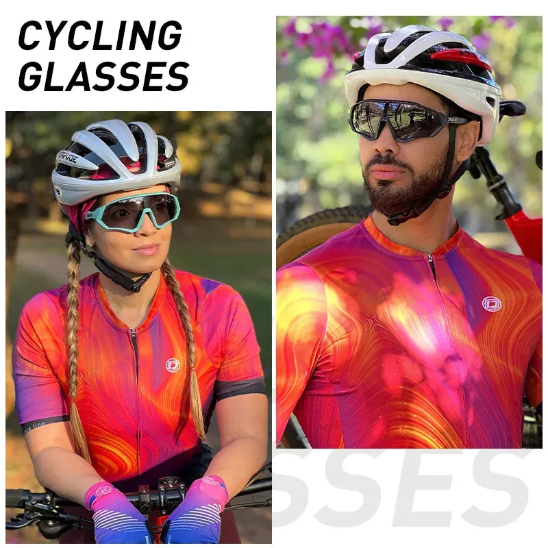 Scvcn Photochromic Cycling Glasses Cool Bike Sunglasses Sports Bicycle Eyewear Mountain Cycl Goggles UV400 MTB Road Men Driving