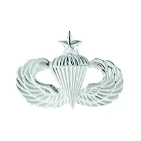 Senior Parachutist Wings Hat Pin No Shine