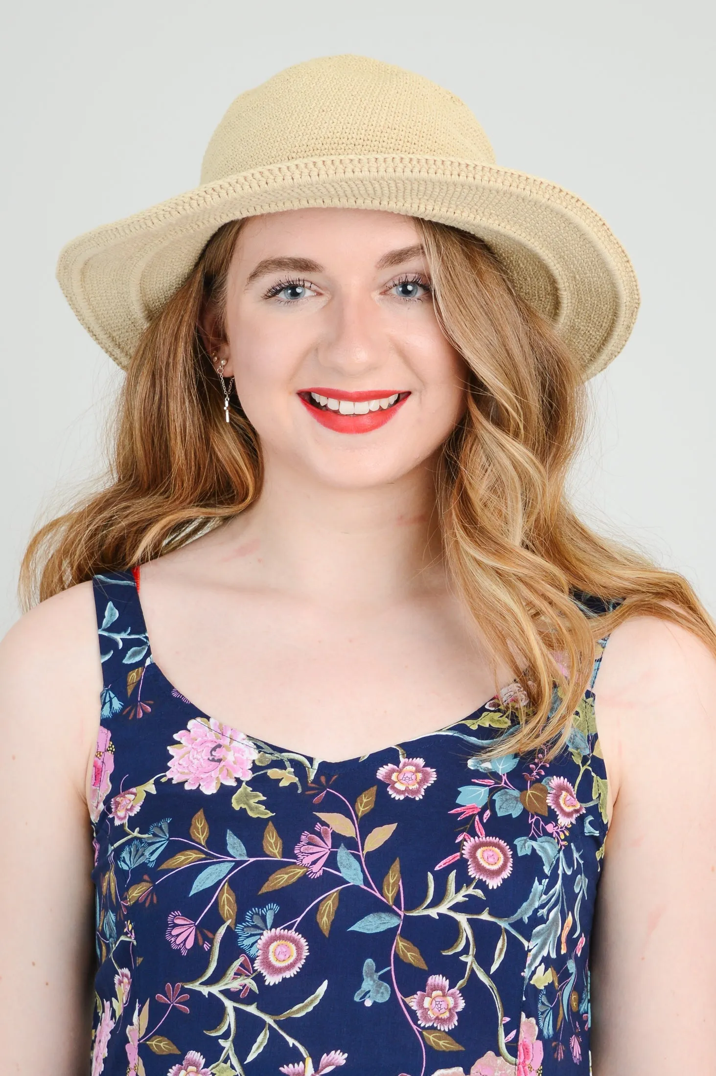 Taupe Hat, Cotton