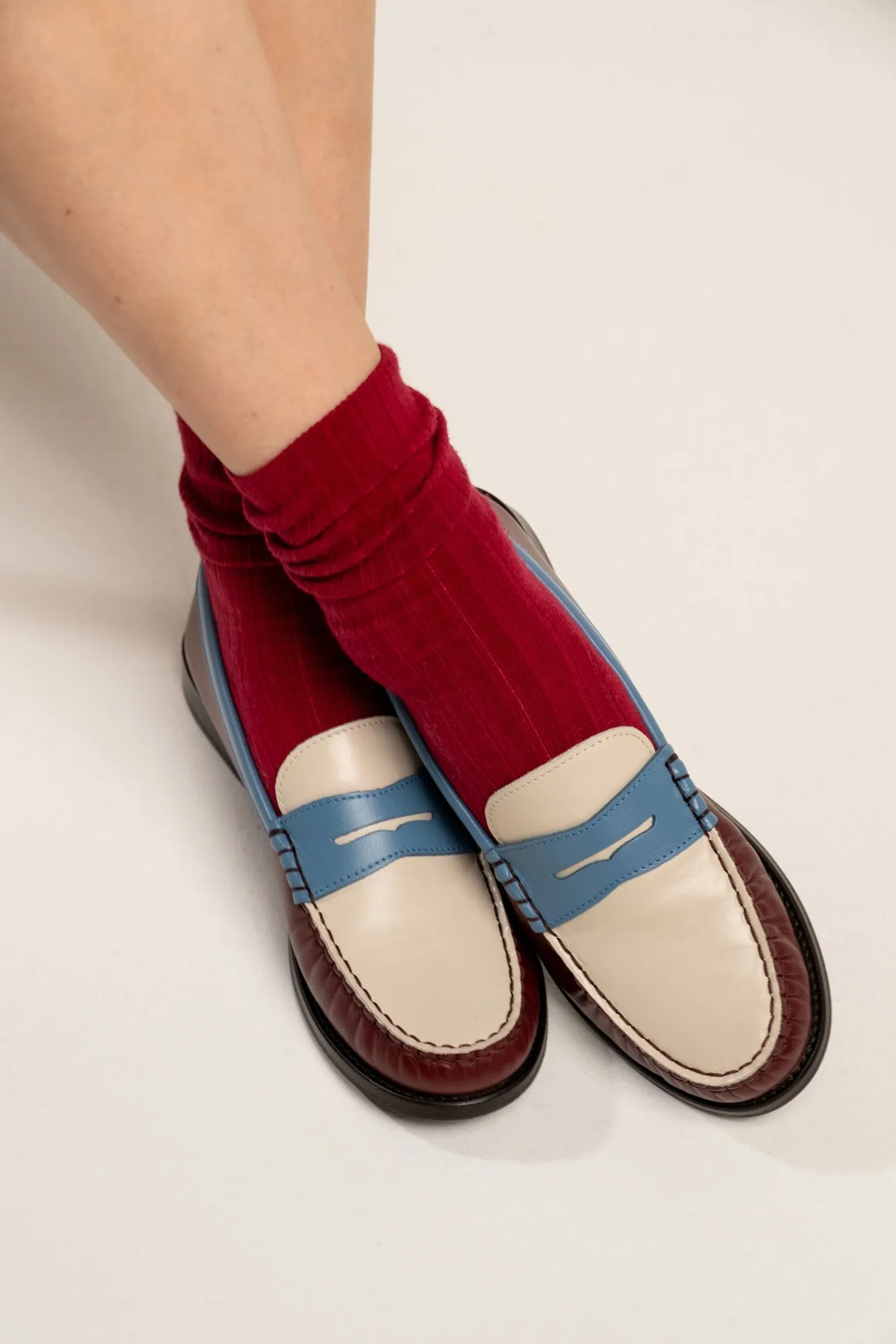 The Three Shades Loafer Burgundy
