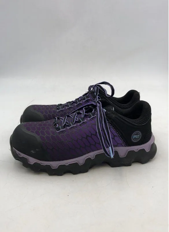 Timberland Pro Women's Powertrain Sport A1H1S Purple Work Shoes - Size 7.5