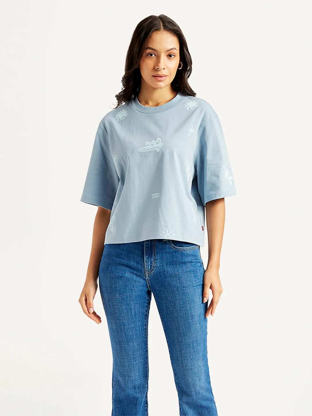Women's Printed Sporty Fit T-Shirt