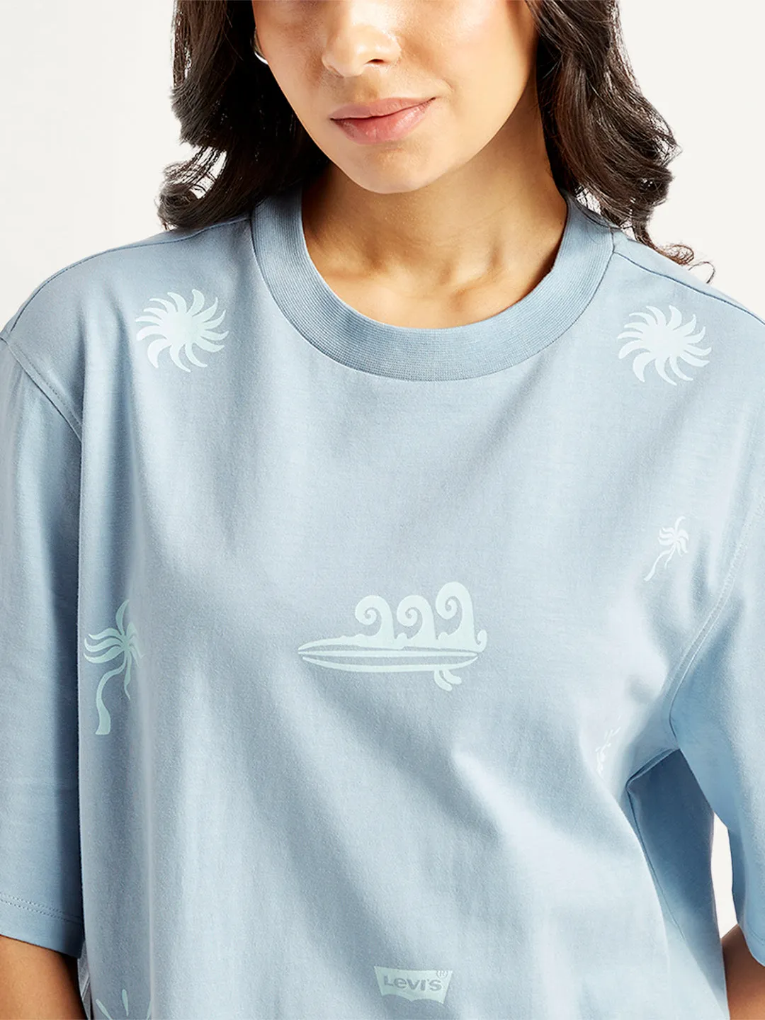 Women's Printed Sporty Fit T-Shirt