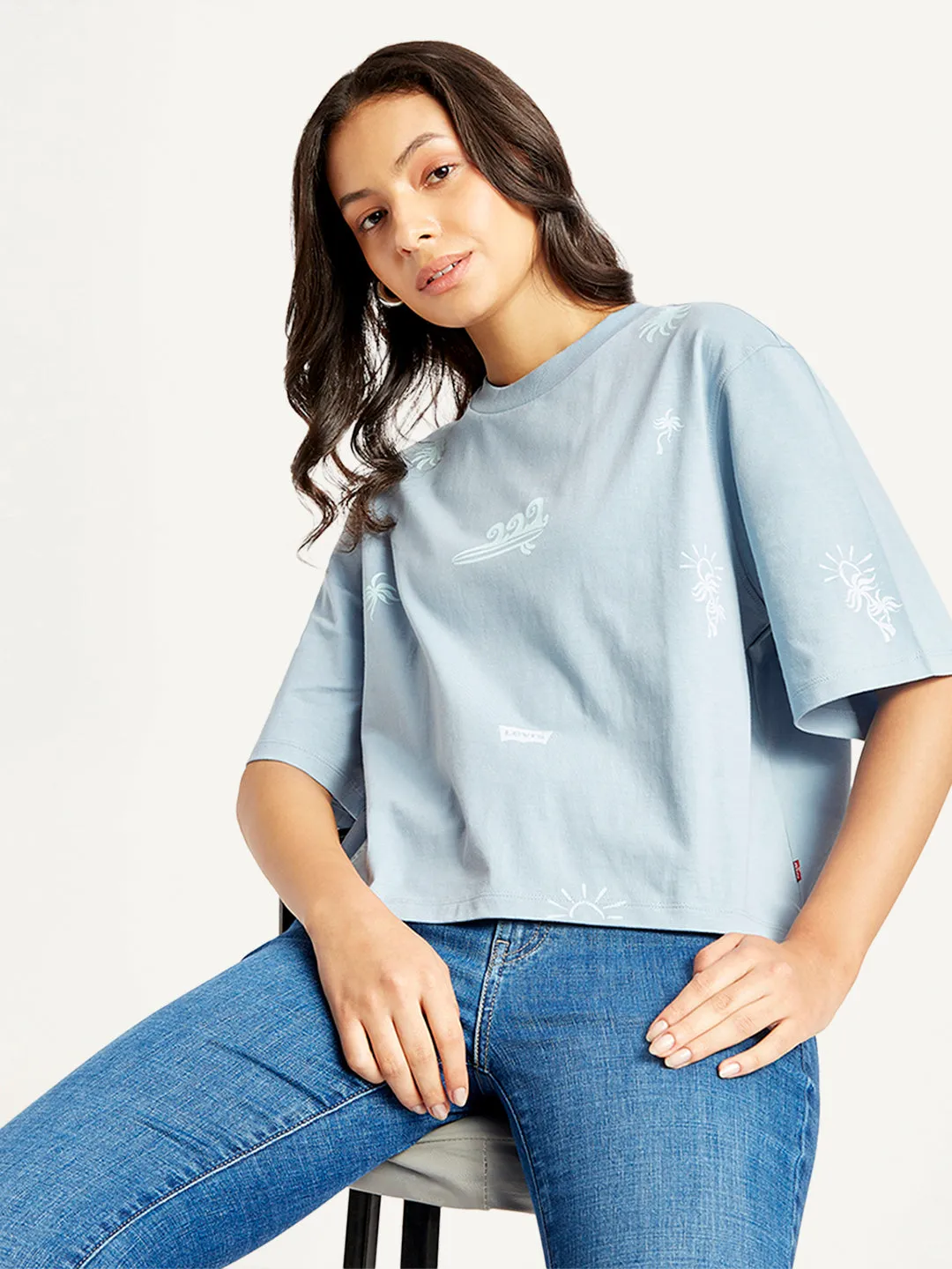 Women's Printed Sporty Fit T-Shirt