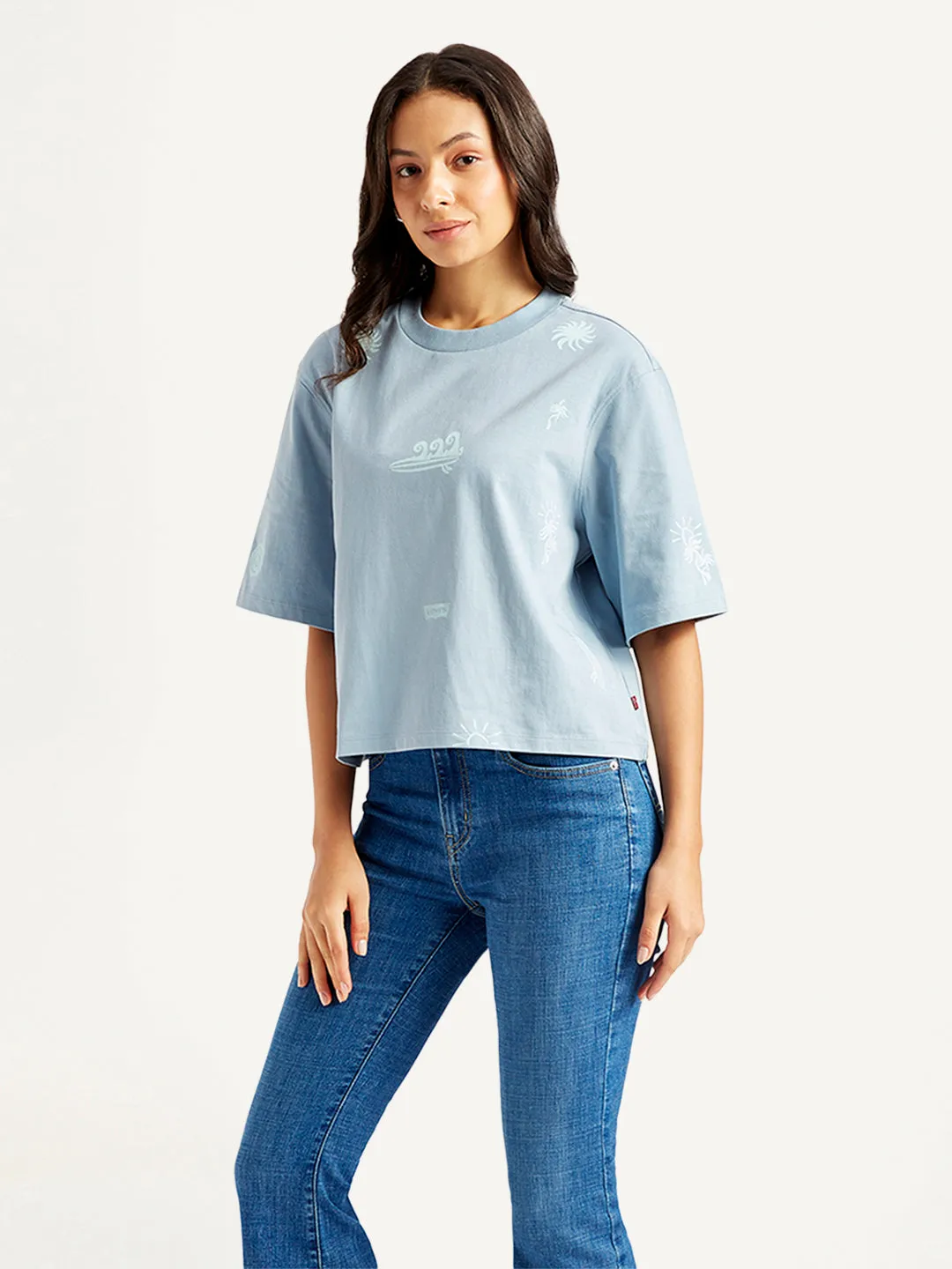 Women's Printed Sporty Fit T-Shirt