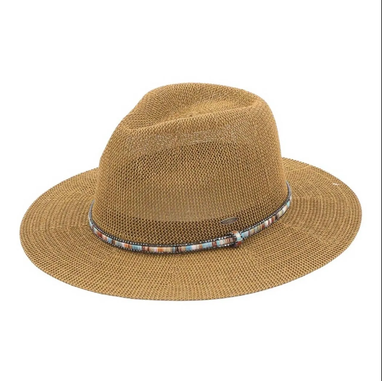 Woven Panama Beaded Hats