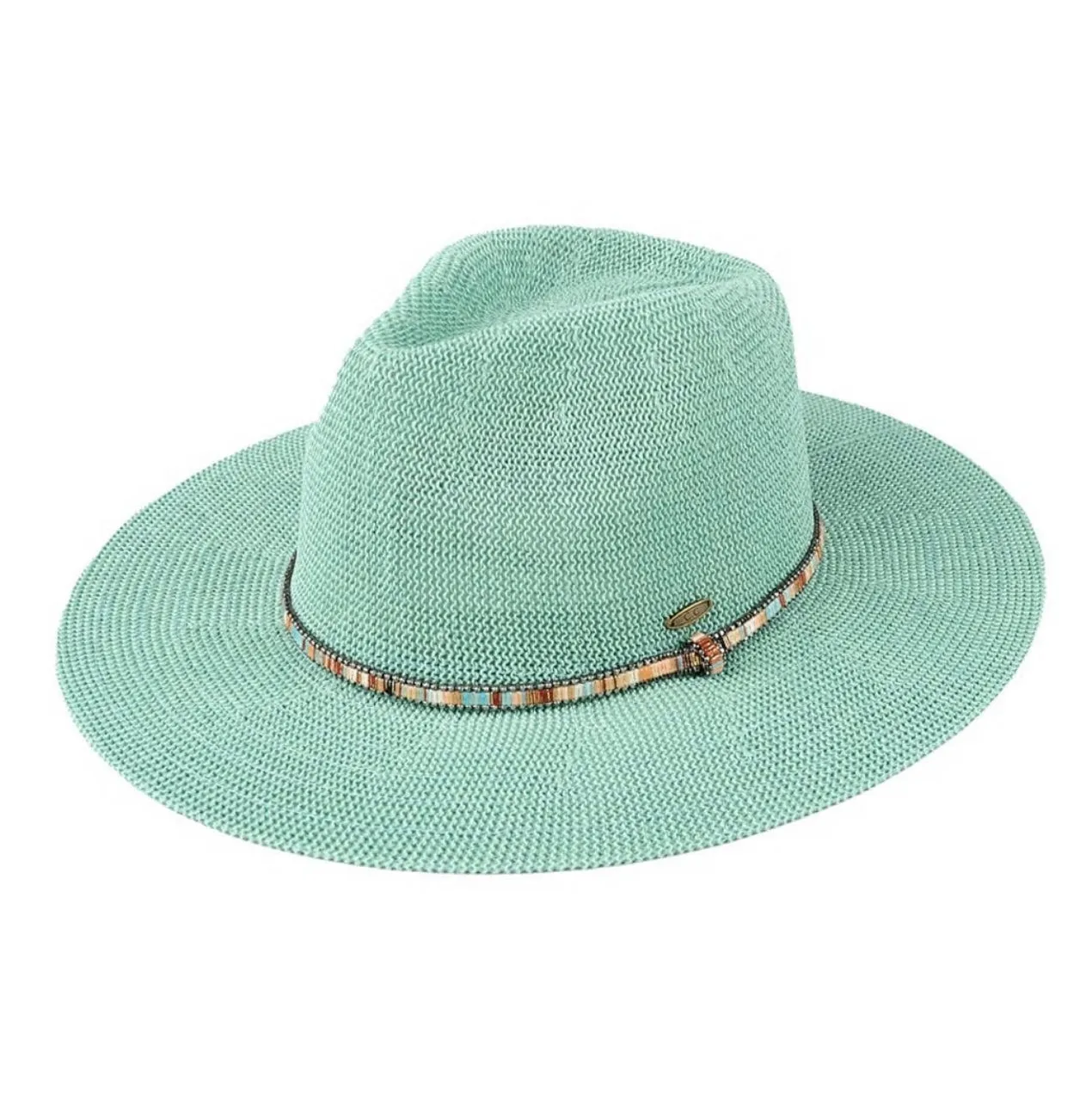 Woven Panama Beaded Hats